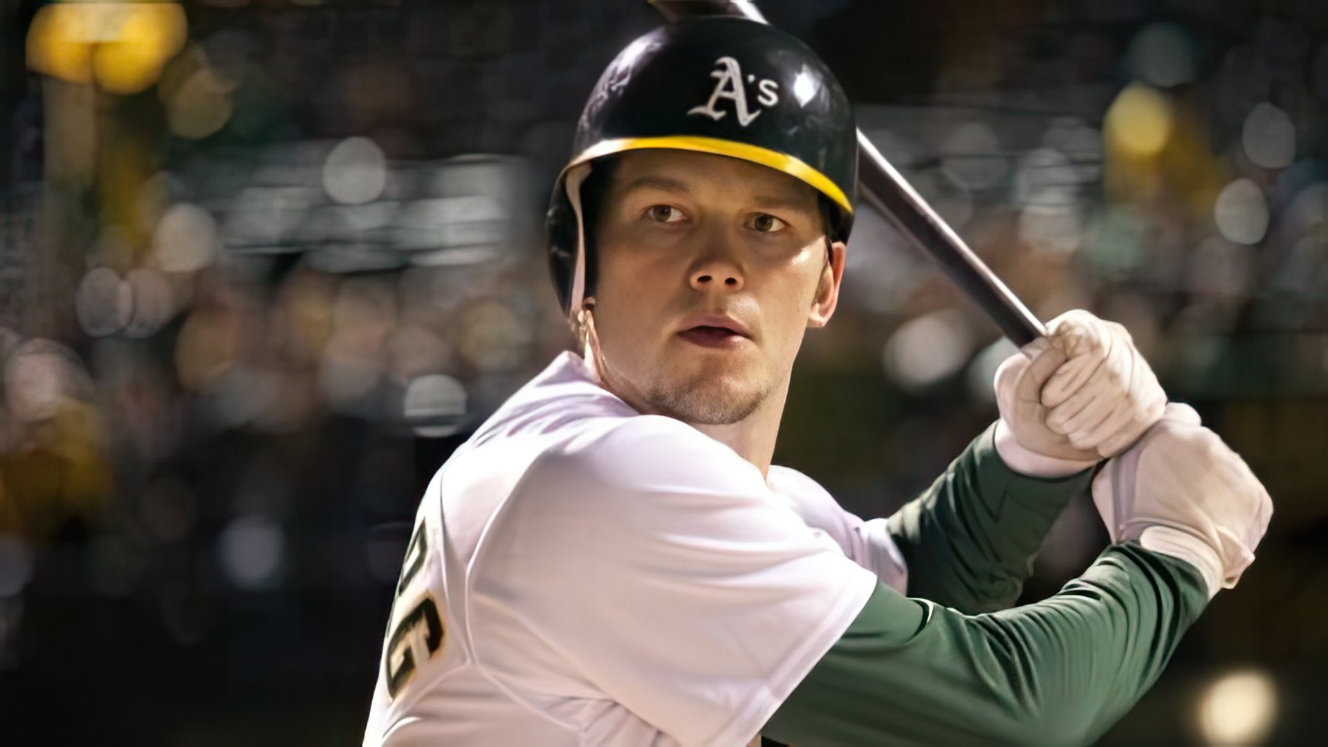 Chris Pratt in the movie "Moneyball"